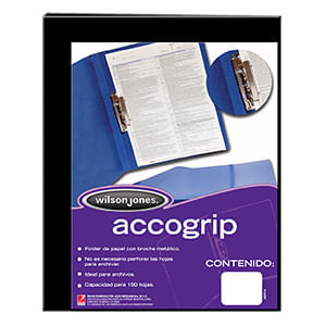 Carpeta Accogrip Carta Con Palanca  Negro P0962