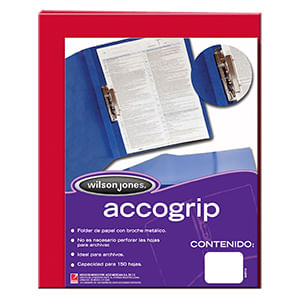 Carpeta Accogrip Carta Con Palanca  Rojo P0961
