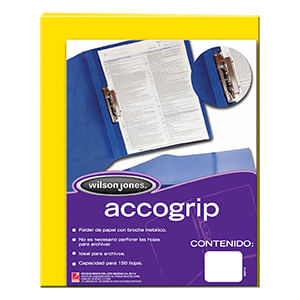 Carpeta Accogrip Carta Con Palanca Amarillo P0964