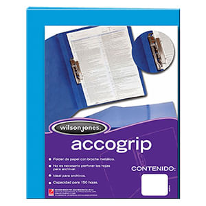 Carpeta Accogrip Carta Con Palanca Azul Claro P0967