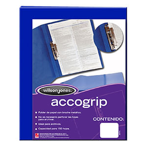 CARPETA ACCOGRIP CARTA CON PALANCA AZUL OSCURO