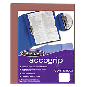 Carpeta Accogrip Carta Con Palanca Caoba P0968