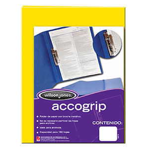 Carpeta Accogrip Oficio Con Palanca Amarillo P0974