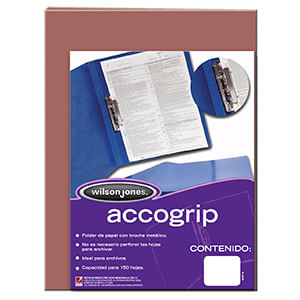 Carpeta Accogrip Oficio Con Palanca Caoba P0977