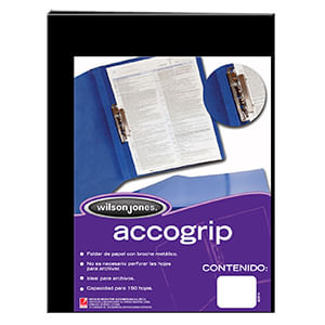 Carpeta Accogrip Oficio Con Palanca Negro P0972