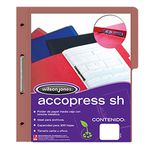 CARPETA ACCOPRESS CARTA CON BROCHE CAOBA