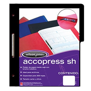 CARPETA ACCOPRESS CARTA CON BROCHE NEGRO