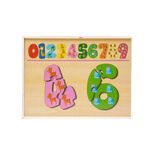 JUEGO MADERA ROMPECABEZAS NUMEROS 0-9