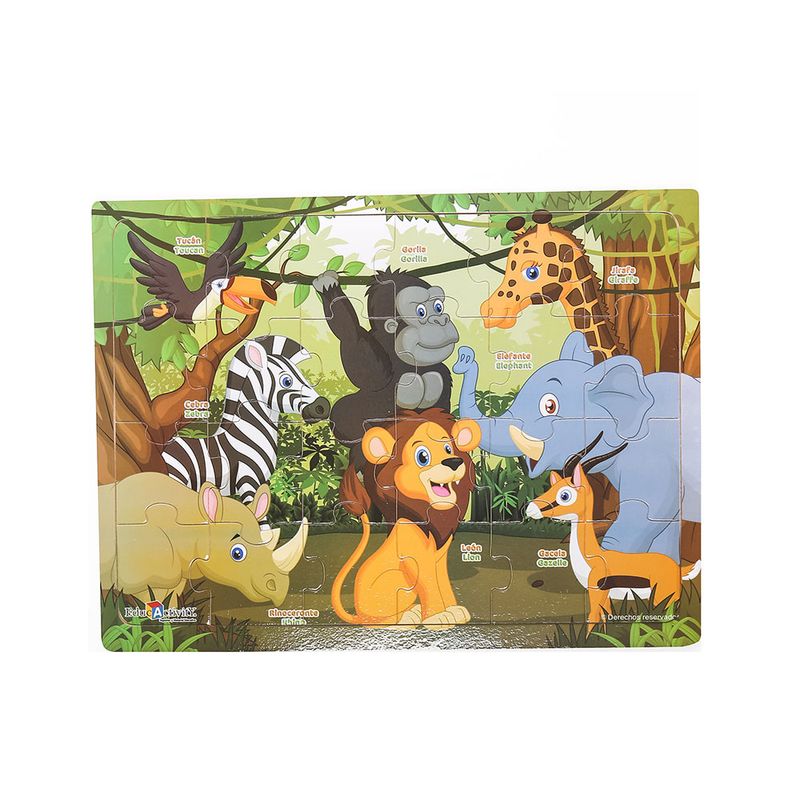 JUEGO MADERA ROMPECABEZAS SELVA
