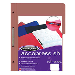 Carpeta Accopress Oficio Con Broche Caoba P4566