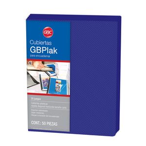 Cubierta Plastica Carta Rayada Azul Reflex 25 Juegos P6834