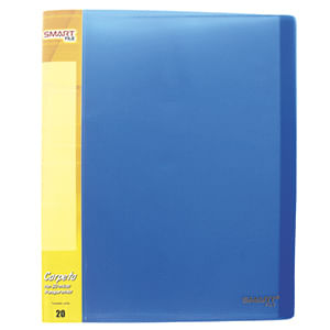Carpeta Carta Con 20 Micas Azul Transp 22541