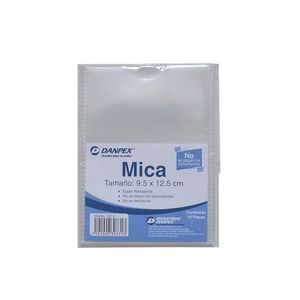 Mica Credencial No 5 9.5 X 12.5 Cm Con 10 Pzas Mc-5