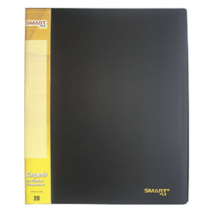 Carpeta Carta Con 20 Micas Negro Solido 22501