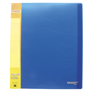 Carpeta Carta Con 40 Micas Azul Transp 22831