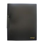 CARPETA CARTA PLASTICO CON CLIP NEGRO SOLIDO