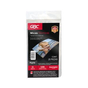 Mica Termica 1208 Para Tarjeta Circulacion 14.5X10Cm 25Pzas (10Mil) Mx01352