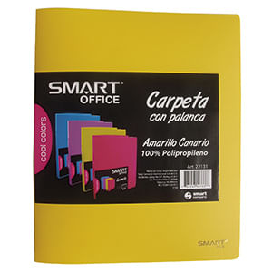 Carpeta Plastica Carta Con Palanca Amarillo 22131