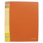 CARPETA PLASTICA CARTA CON PALANCA NARANJA NEON