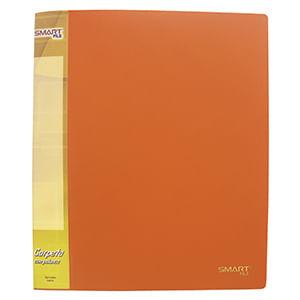 CARPETA PLASTICA CARTA CON PALANCA NARANJA NEON