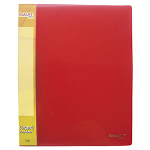 CARPETA PLASTICA CARTA CON PALANCA ROJO TRANSPARENTE