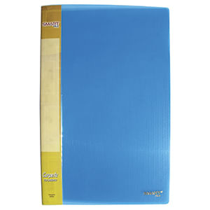 Carpeta Plastica Oficio Con Palanca Azul Transparente 22301