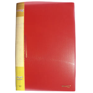 Carpeta Plastica Oficio Con Palanca Rojo Transparente 22303