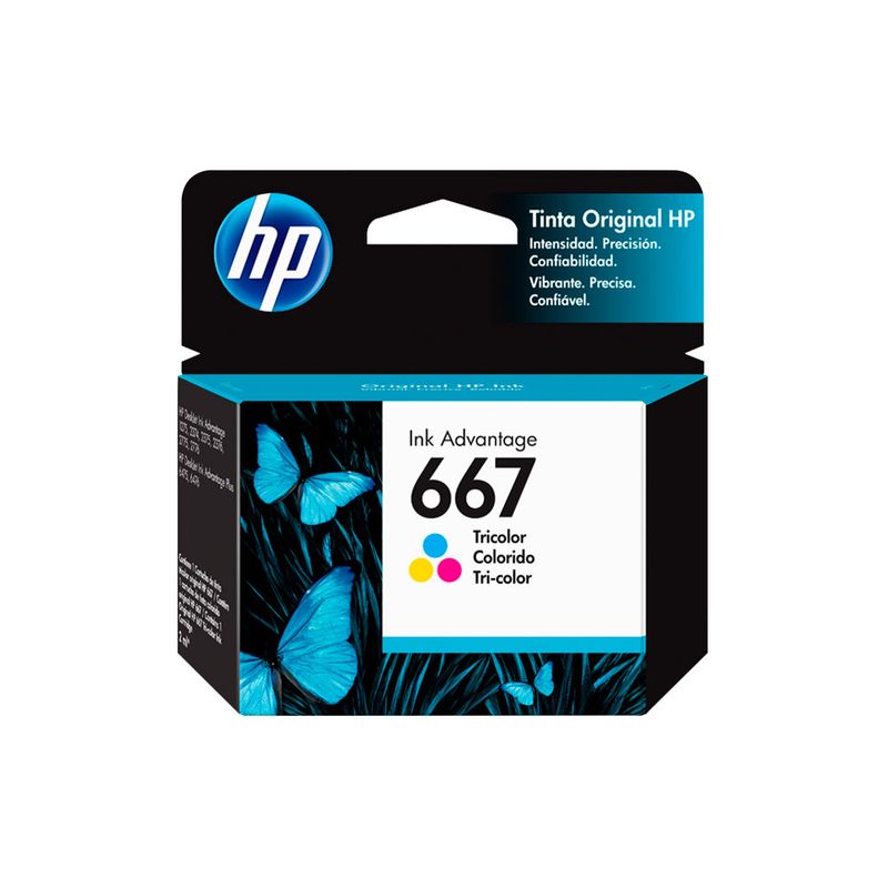 CARTUCHO DE TINTA HP 667 COLOR 3YM78AL