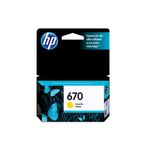 CARTUCHO DE TINTA HP 670 AMARILLO CZ116AL