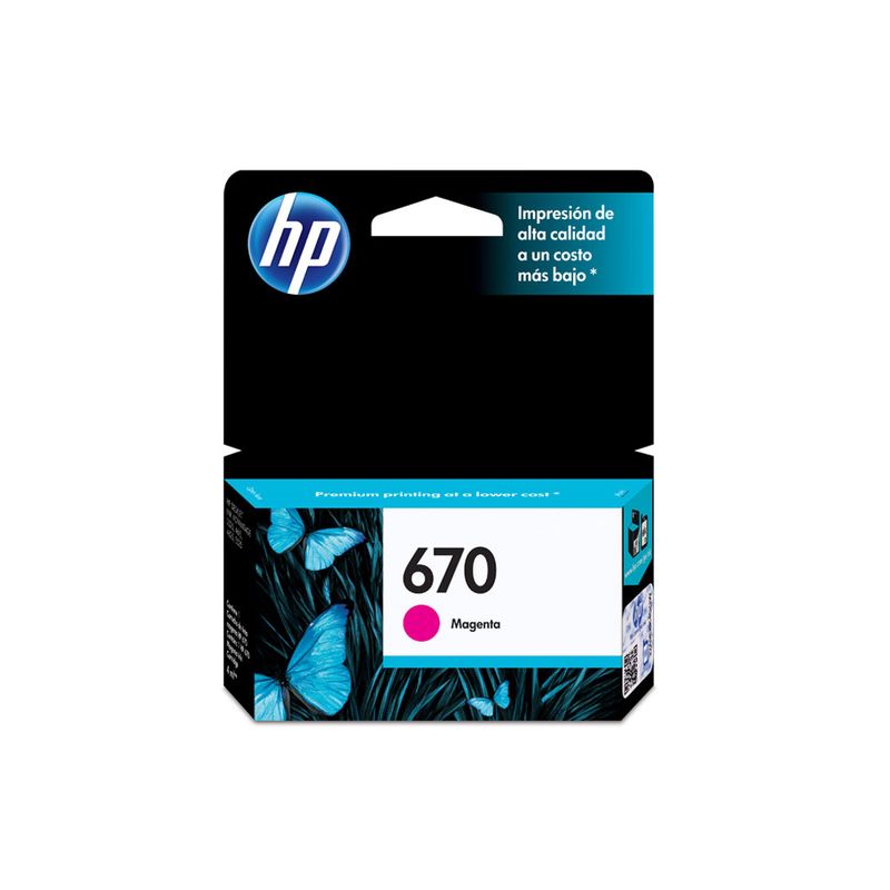 CARTUCHO DE TINTA HP 670 MAGENTA CZ115AL