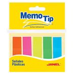 MINIBANDERITAS 5 COLORES NEON 1/2X169" MINI MEMOTIP