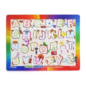 Juego Madera Didactico Abecedario Ilustrado 295