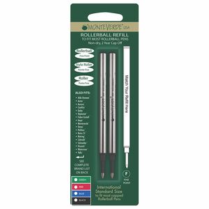 Repuesto Fino Negro Roller Waterman W222 Blt C/2 Monteverde W222Bk