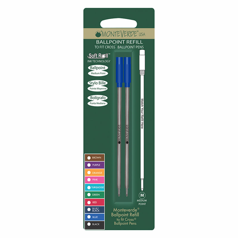 REPUESTO PM AZUL BOLIGRAFO CROSS C132 BLT C/2 MONTEVERDE