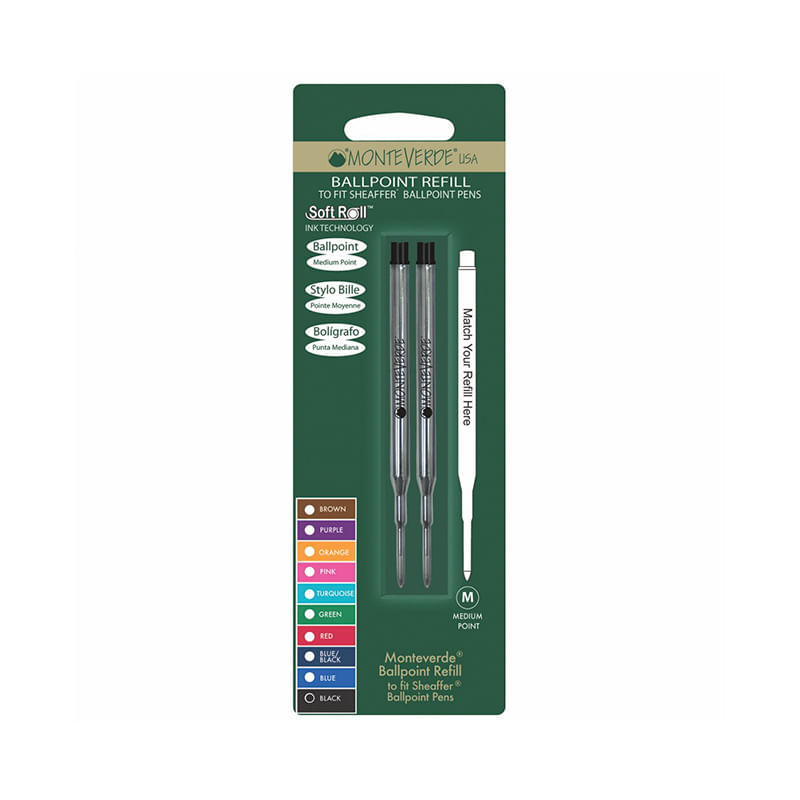 REPUESTO PM NEGRO BOLIGRAFO SHEAFER BLT C/2 MONTEVERDE