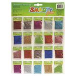 DIAMANTINA FINA 25G COLORES SURTIDOS CON 20 BOLSITAS