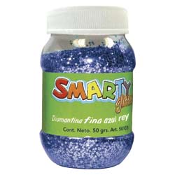 DIAMANTINA FINA BOTE C/50G AZUL REY