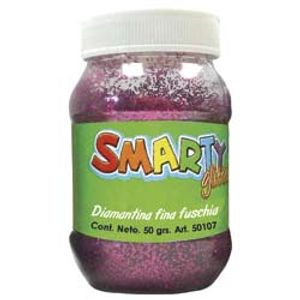 Diamantina Fina Bote C/50G Fuschia 50107