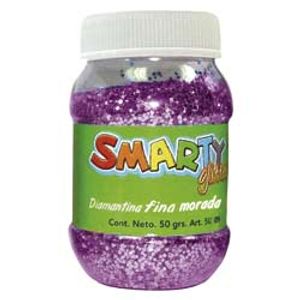 Diamantina Fina Bote C/50G Morado 50109