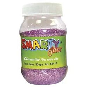 Diamantina Fina Bote C/50G Rosa Lila 50117