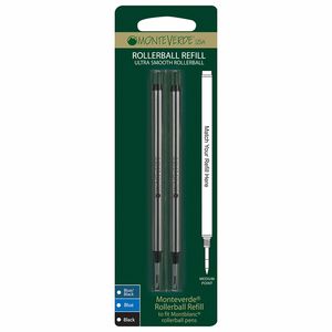 Repuesto Pm Negro Roller Montblanc M232 Blt C/2 Monteverde M232Bk