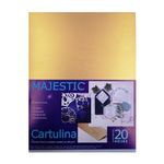 CARTULINA FINA CARTA ORO C/20HJS 250GRS