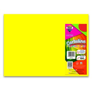 Cartulina Fluorescente Amarillo B-10