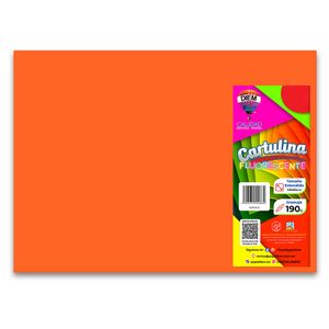 Cartulina Fluorescente Naranja B-07