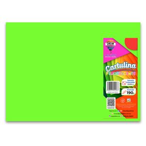 Cartulina Fluorescente Verde B-11
