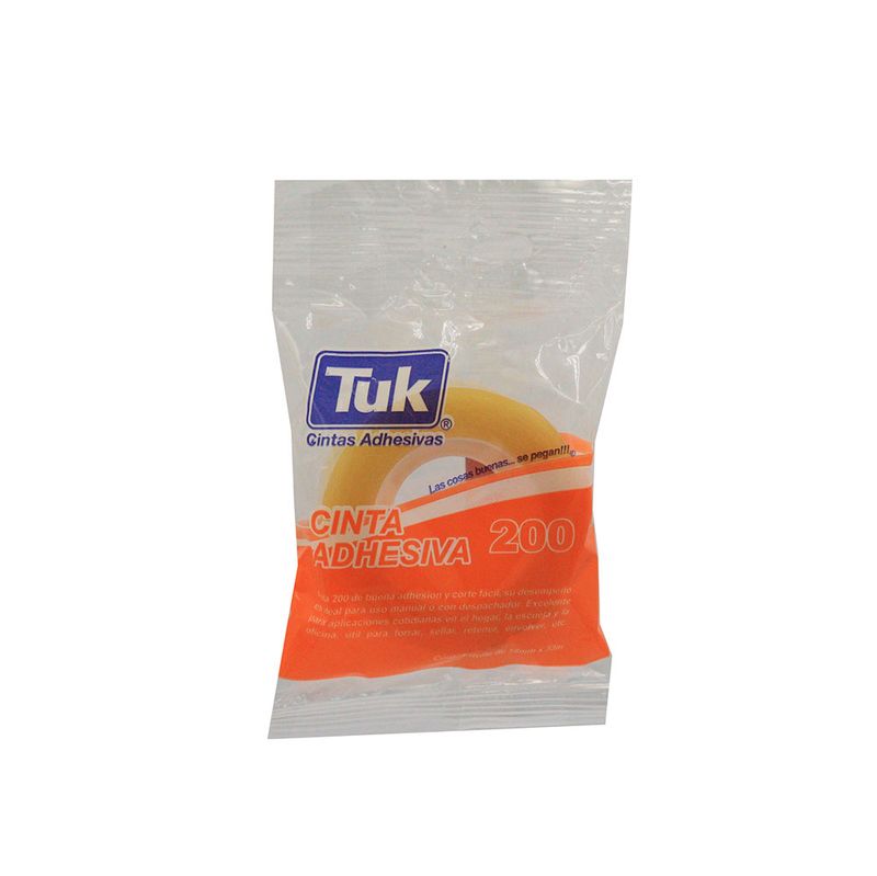 CINTA ADHESIVA TRANSP 200 18X33 POLIPROP