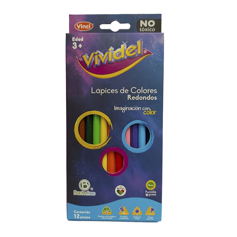 LAPICES DE COLOR 12-L RED VIVIDEL