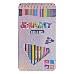 Lapices De Color 12-L Triangular Silver Line 40112