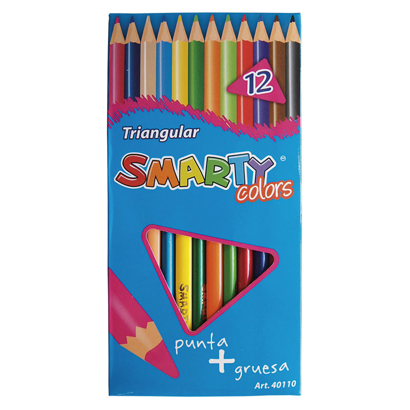 LAPICES DE COLOR 12-L TRIANGULAR SMARTY