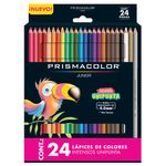 LAPICES DE COLOR 24-L RED 4MM PRISMACOLOR JUNIOR